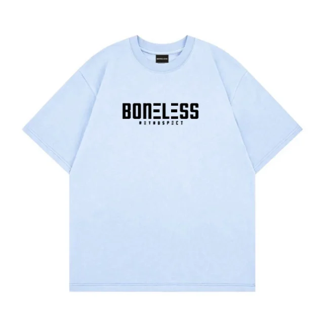 Boneless Short -sleeved High Street T -shirt