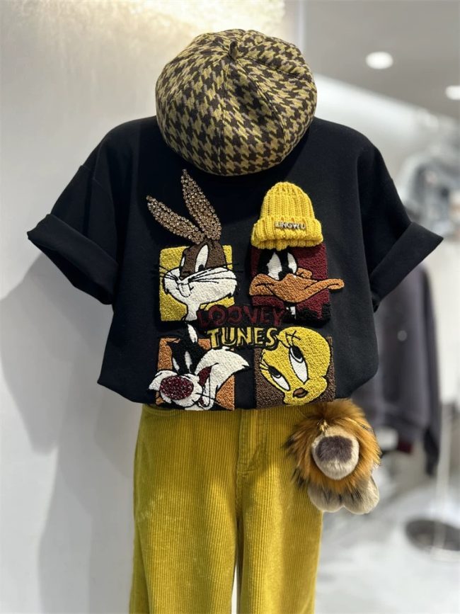 European Style Embroidered Cartoon